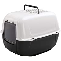 Los mejores  - Caja de Arena para Gatos Prima Bandeja Sanitaria Cerrada- Aseo para Gatos- Plástico- Puerta basculante y cómoda asa…